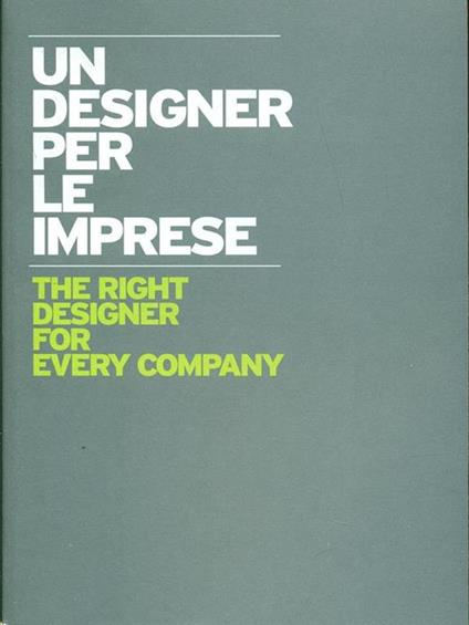 Un designer per le imprese - copertina