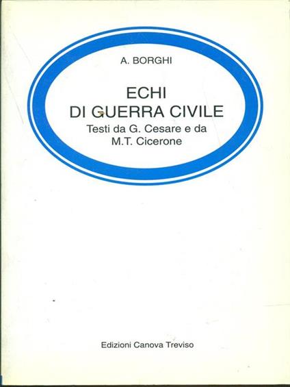 Echi di guerra civile - A. Borghi - copertina