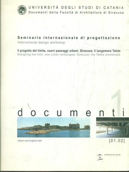 Documenti. Seminario internazionale di progettazione - copertina