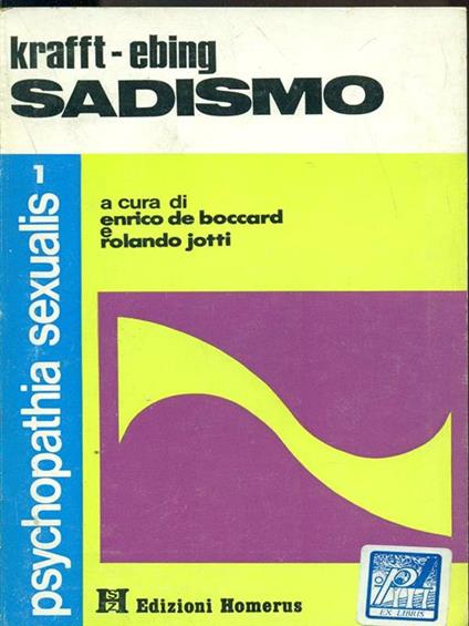 Sadismo - copertina