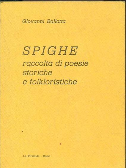Spighe - copertina