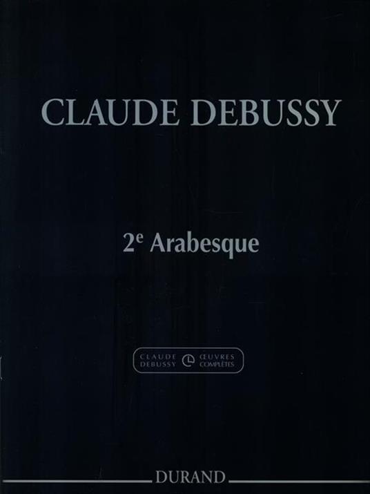 2e Arabesque - Claude Debussy - copertina
