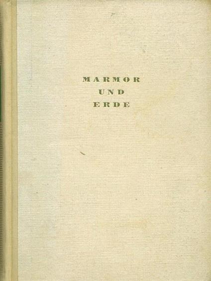 Marmor und erde - Ettore Cozzani - copertina