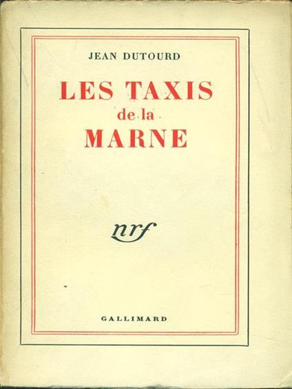 Les taxis de la marne - Jean Dutourd - copertina