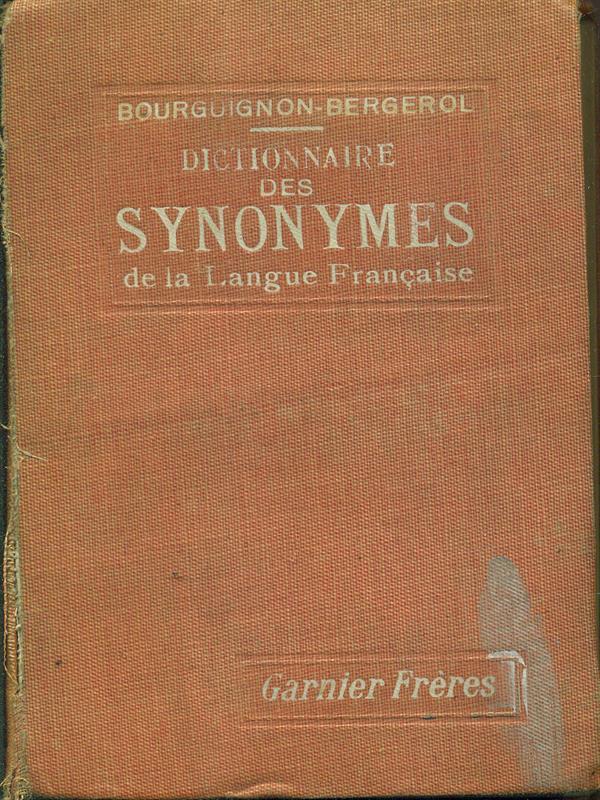 Dictionnaire des synonymes