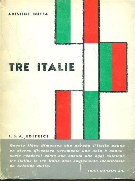 Tre Italie - Aristide Buffa - copertina
