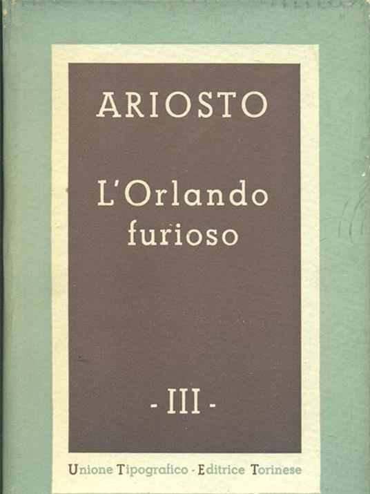 L' Orlando furioso Vol. 01/02/2003 - Ludovico Ariosto - copertina