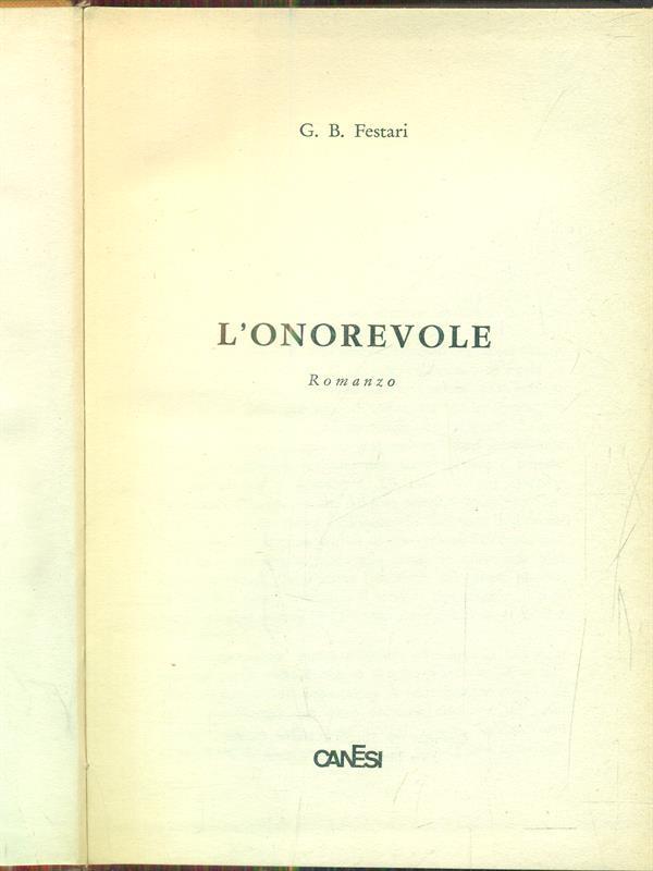 L' onorevole