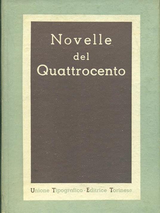 Novelle del Quattrocento - Giuseppe Fatini - copertina