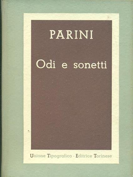 Odi e sonetti - copertina