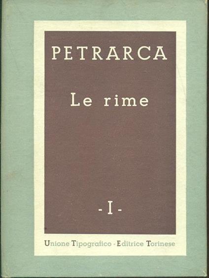 Le rime - copertina