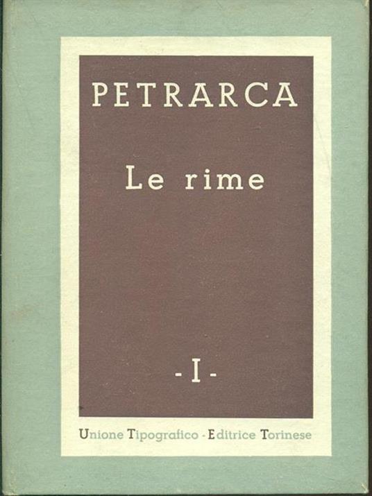 Le rime - copertina