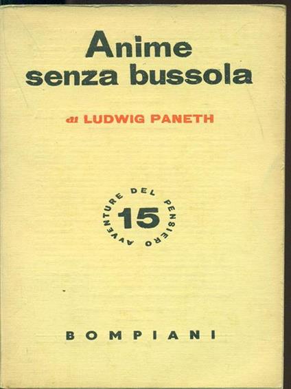 Anime senza bussola - Ludwig Paneth - copertina