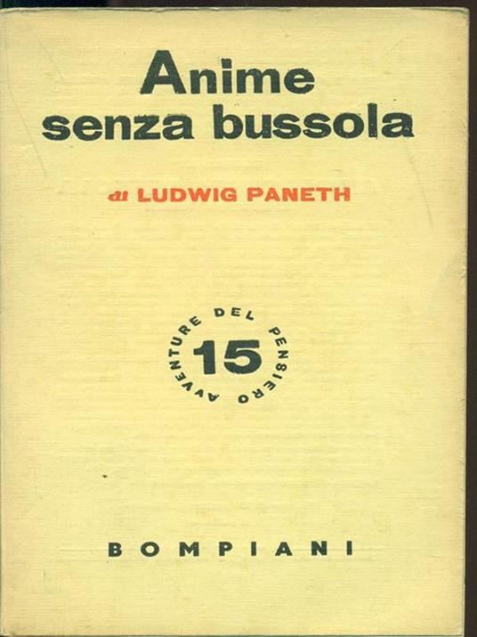 Anime senza bussola - Ludwig Paneth - copertina