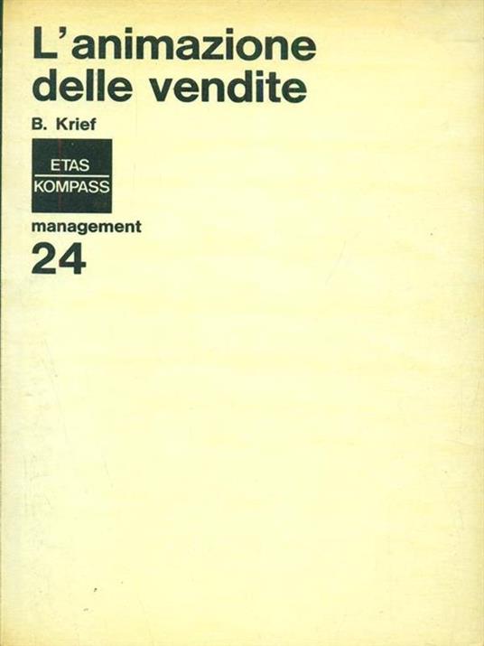 L' animazione delle vendite - Bernard Krief - copertina