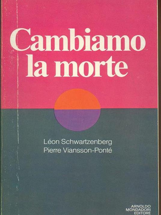 Cambiamo la morte - copertina