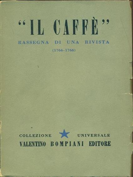 Il caffé-Rassegna di una rivista - copertina