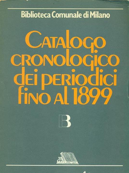 Catalogo cronologico dei periodici fino al 1899 - copertina