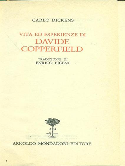 Davide Copperfield - Charles Dickens - copertina