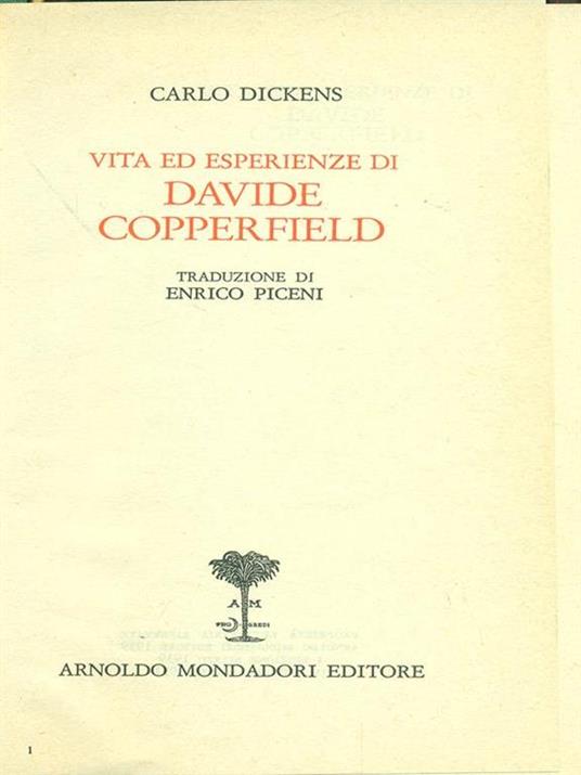 Davide Copperfield - Charles Dickens - copertina
