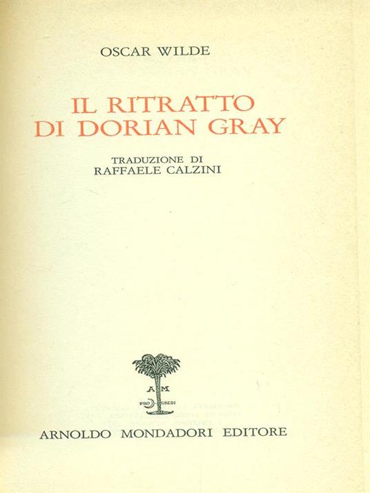 ritratto di Dorian Gray - Oscar Wilde - copertina