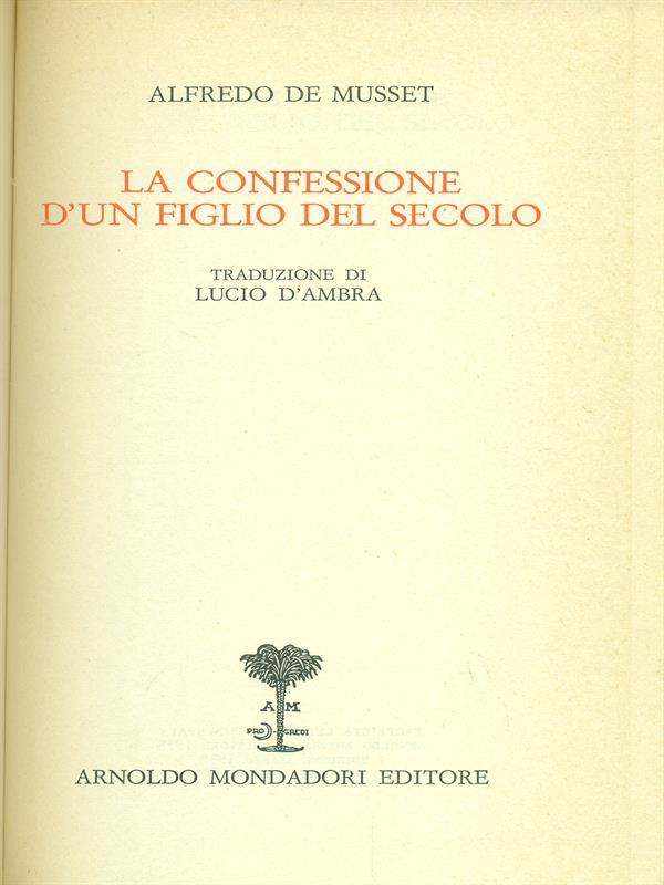 La confessione d'un figlio del secolo