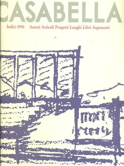 Casabella indici 1990 - copertina
