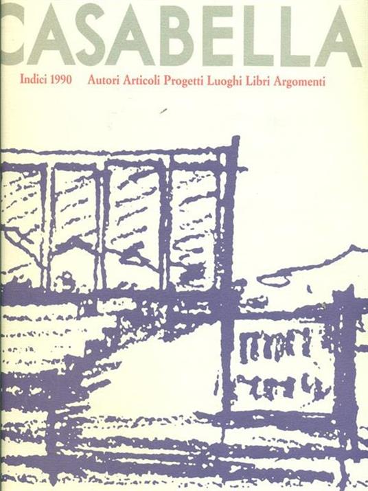 Casabella indici 1990 - copertina