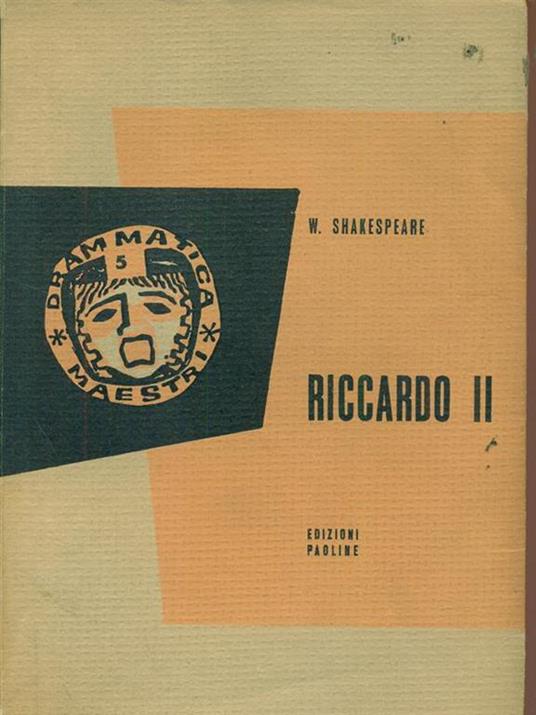 Riccardo II - William Shakespeare - copertina