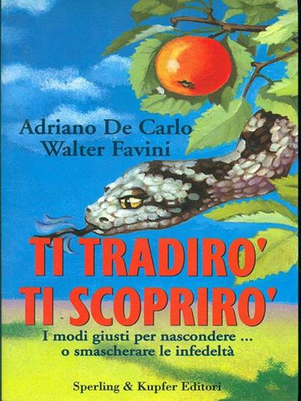 Ti tradirò, ti scoprirò - copertina