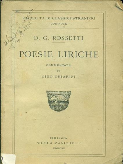 Poesie liriche - copertina