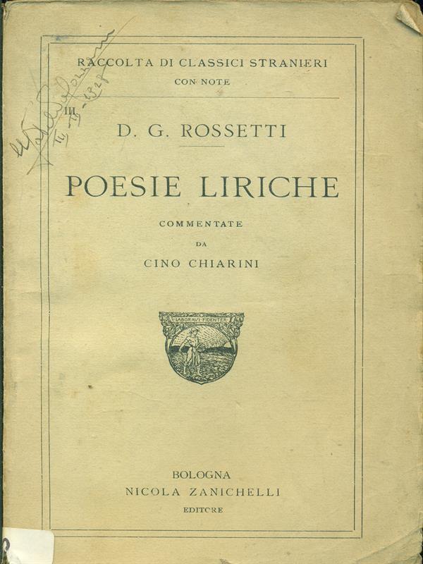 Poesie liriche