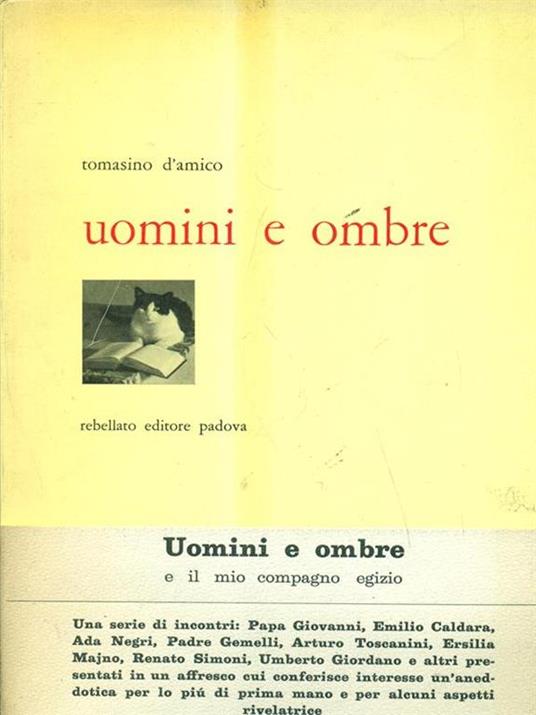 Uomini e ombre - Tomasino D'Amico - copertina