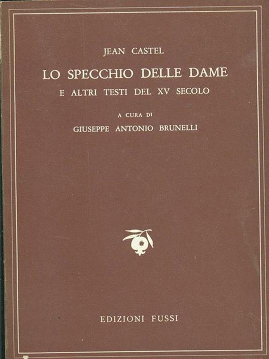 Lo specchio delle dame - copertina