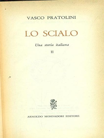 Lo scialo II - Vasco Pratolini - copertina