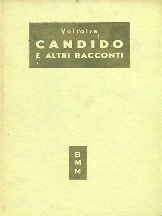 Candido e altri racconti - Voltaire - copertina
