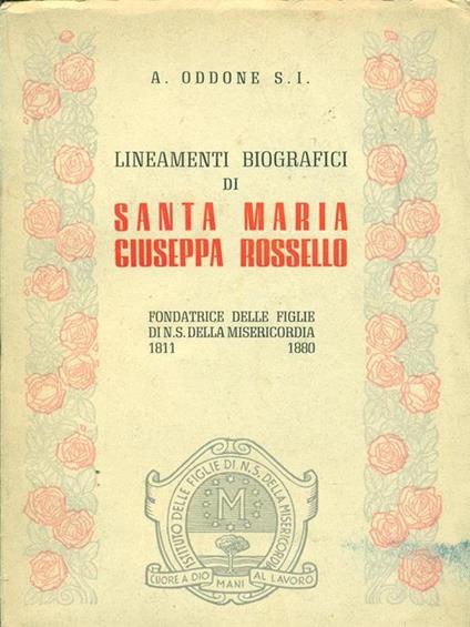 Santa Maria Giuseppa Rossello - Andrea Oddone - copertina