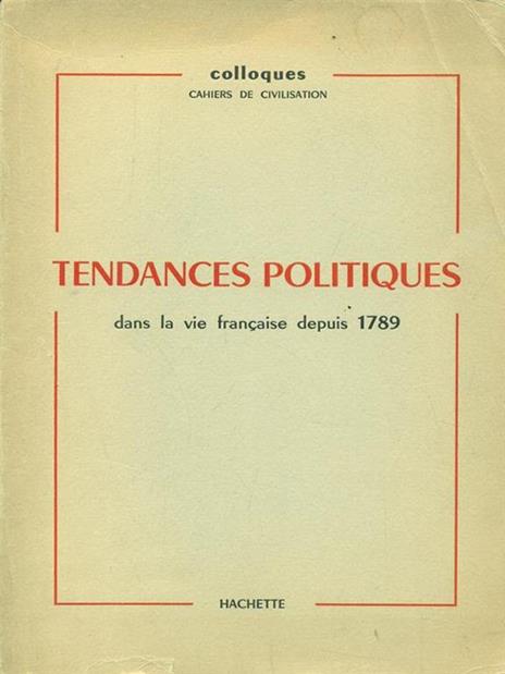 Tendances Politiques - copertina