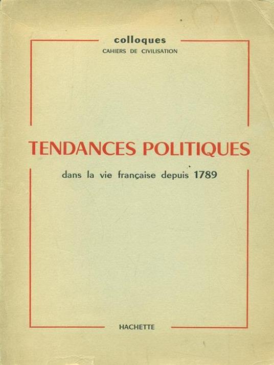 Tendances Politiques - copertina