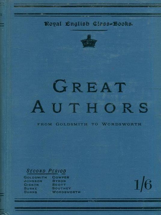 Great authors from Goldsmith to Wordsworth - copertina
