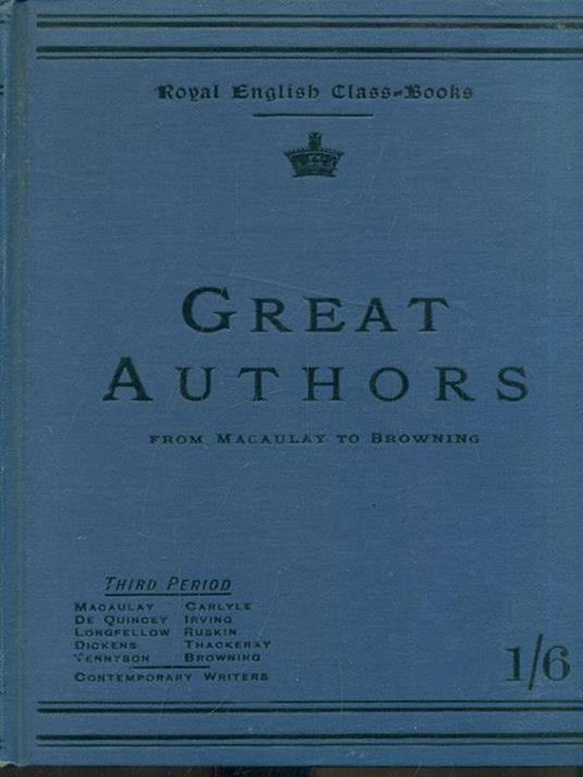 Great authors from Macaulay to Browning - copertina