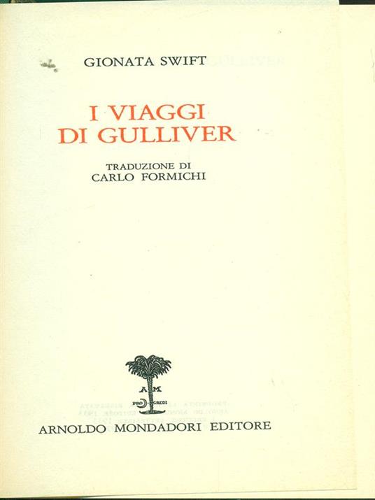 viaggi di Gulliver - Gionata Swift - copertina