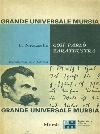 Cosi parlo Zarathustra - Friedrich Nietzsche - copertina