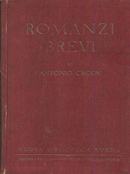 Romanzi brevi - Anton Cechov - copertina