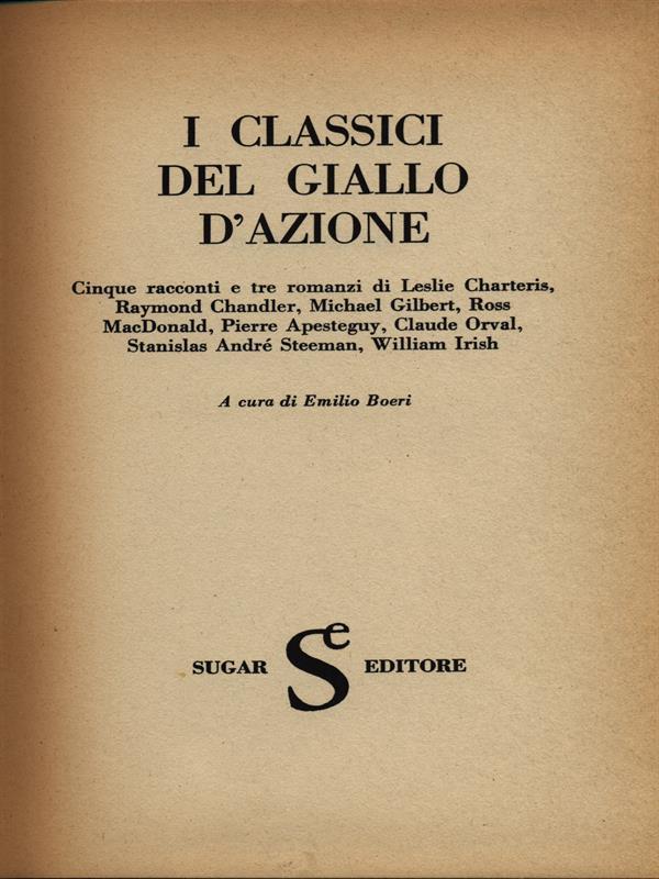 I classici del giallo d'azione