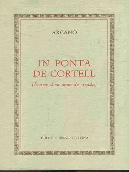 In ponta de Cortell - Arcano - copertina