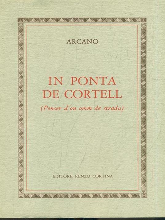 In ponta de Cortell - Arcano - copertina