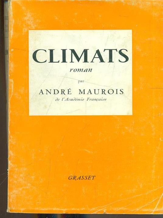 Climats - André Maurois - copertina