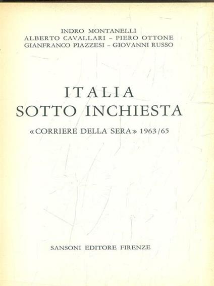 Italia sotto inchiesta - copertina