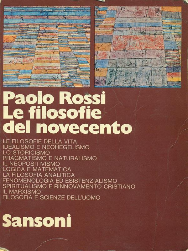 Le filosofie del Novecento